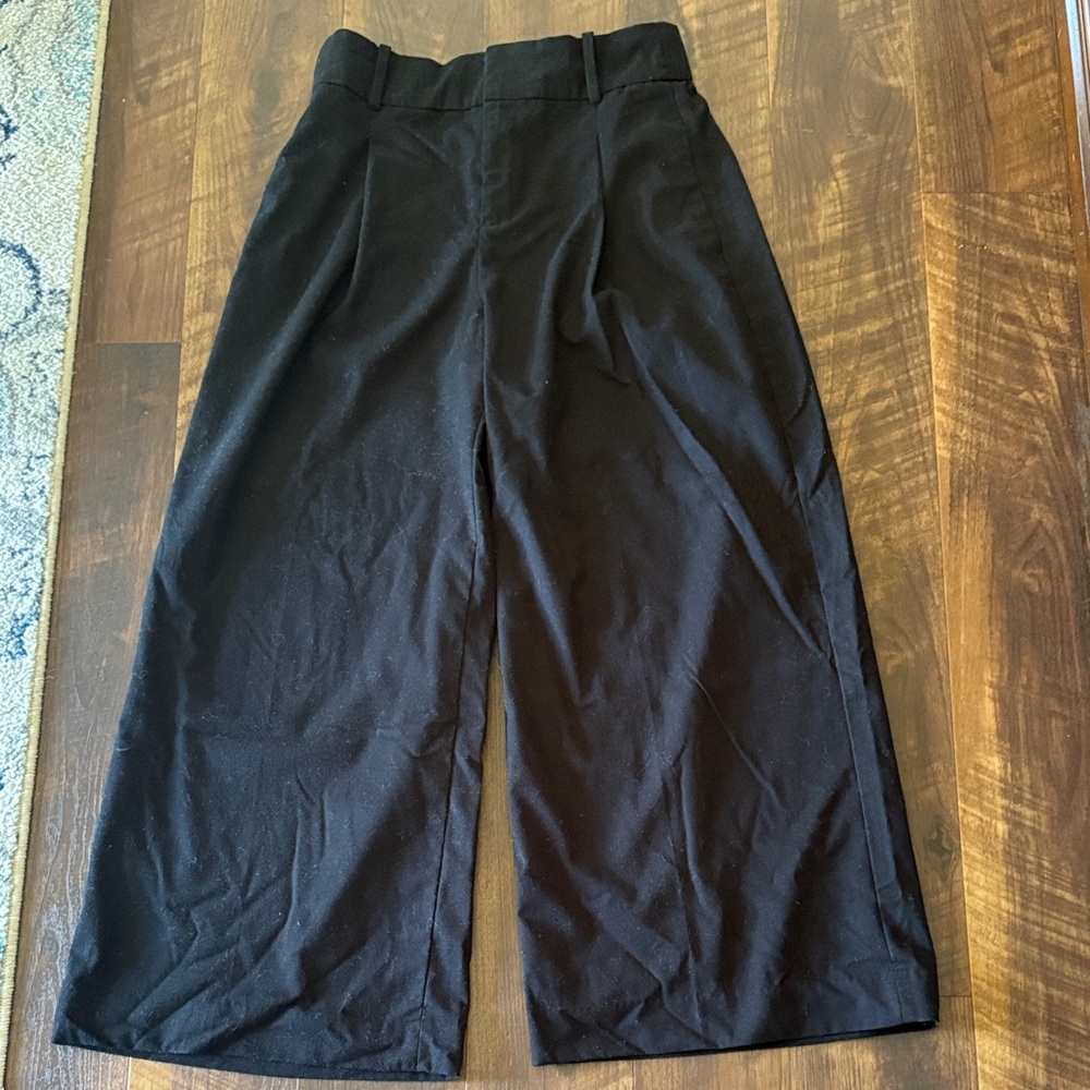 Banana Republic Flannel Wide Leg Dress Pants